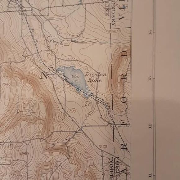 Ithaca ny original topographic map. Set of two maps. Dryden. Upstate ny. Cornell - Picture 7 of 9